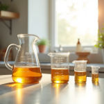 Verre mesure de cuisine de 250 ml avec petits béchers lumineux