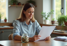 Épargner ou investir : Quel choix est le plus avantageux pour votre argent ? Femme d'âge moyen tenant un jar rempli de pièces et billets