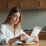 Analyse nutritionnelle : les calories du Magnum amande passées au crible Jeune femme examine un ice cream Magnum almond à la maison