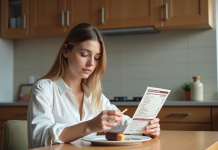 Analyse nutritionnelle : les calories du Magnum amande passées au crible Jeune femme examine un ice cream Magnum almond à la maison