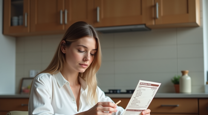 Analyse nutritionnelle : les calories du Magnum amande passées au crible Jeune femme examine un ice cream Magnum almond à la maison