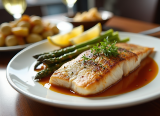 Comment bien choisir son accompagnement de poisson : conseils et astuces Filet de poisson cuit sur assiette blanche avec légumes colorés